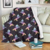RAINBOW ORIGAMI UNICORN BESTSELLER FLEECE BLANKET GIFT FOR FAN
