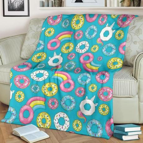 DELICIOUS COLORFUL DONUT BESTSELLER FLEECE BLANKET GIFT FOR FAN DELICIOUS COLORFUL DONUT BESTSELLER FLEECE BLANKET GIFT FOR FAN