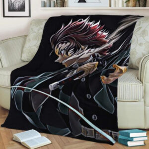 TANJIRO DEMON SLAYER ANIME JAPAN BEST SELLER FLEECE BLANKET GIFT FOR FAN