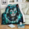 CHESHIRE CAT ALICE IN WONDERLAND FLEECE BLANKET GIFT FOR FAN