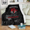 MY MAN LOVES GOING DOWN UNDER THE HOOD BEST SELLER FLEECE BLANKET GIFT FOR FAN