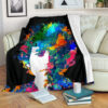 WATERCOLOR BOB DYLAN FLEECE BLANKET GIFT FOR FAN