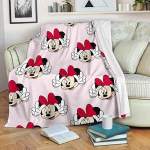 MINNIE MOUSE FLEECE BLANKET GIFT FOR FAN
