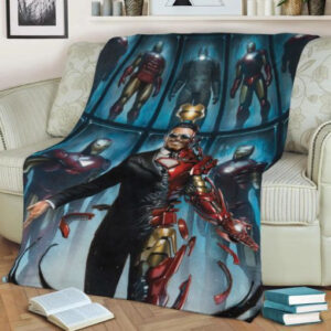 IRON MAN AVENGERS FLEECE BLANKET GIFT FOR FAN