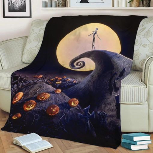 A NIGHTMARE BEFORE CHRISTMAS FLEECE BLANKET GIFT FOR FAN A NIGHTMARE BEFORE CHRISTMAS FLEECE BLANKET GIFT FOR FAN