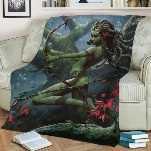 DRYAD RANGER FLEECE BLANKET GIFT FOR FAN DRYAD RANGER FLEECE BLANKET GIFT FOR FAN
