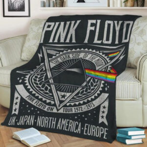 THE DARK SIDE OF THE MOON PINK FLOYD FLEECE BLANKET GIFT FOR FAN