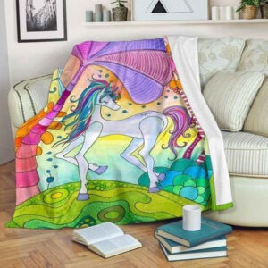 MAGIC UNICORN FLEECE BLANKET GIFT FOR FAN