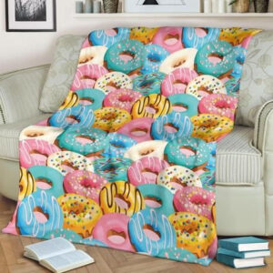 FAST FOOD DONUT BESTSELLER FLEECE BLANKET GIFT FOR FAN