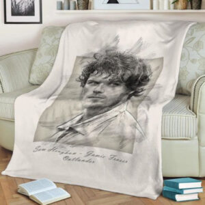 OUTLANDER JAMIE FRASER FLEECE BLANKET GIFT FOR FAN