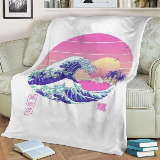 THE GREAT VAPORWAVE BEST SELLER FLEECE BLANKET GIFT FOR FAN THE GREAT VAPORWAVE BEST SELLER FLEECE BLANKET GIFT FOR FAN