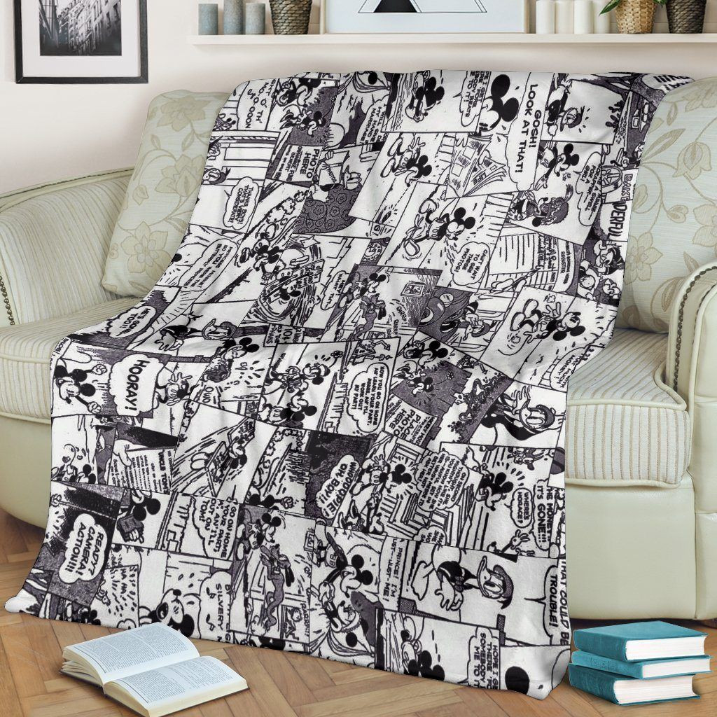 ORIGINAL MICKEY COMIC DISNEY FLEECE BLANKET GIFT FOR FAN ORIGINAL MICKEY COMIC DISNEY FLEECE BLANKET GIFT FOR FAN
