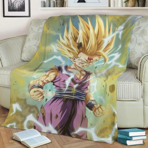 GOHAN DRAGON BALL BEST SELLER FLEECE BLANKET GIFT FOR FAN GOHAN DRAGON BALL BEST SELLER FLEECE BLANKET GIFT FOR FAN