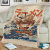 THE GREAT RAMEN OFF KANAGAWA ANIME JAPAN BEST SELLER FLEECE BLANKET GIFT FOR FAN