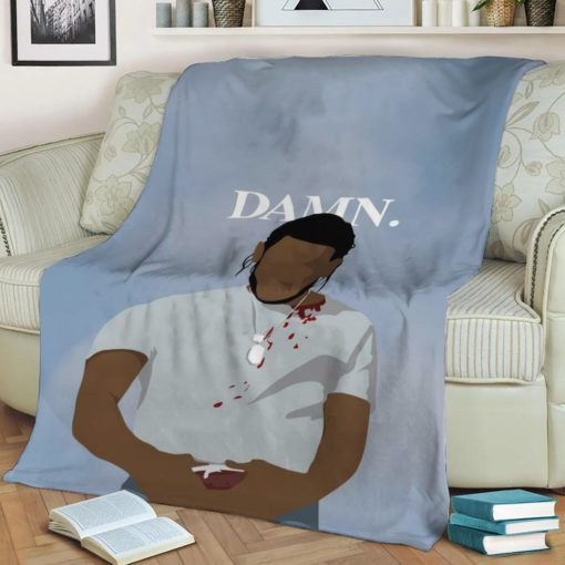 KENDRICK LAMAR DAMN FLEECE BLANKET GIFT FOR FAN KENDRICK LAMAR DAMN FLEECE BLANKET GIFT FOR FAN