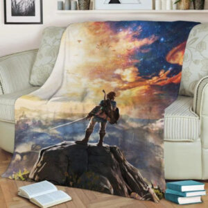 SUNSET ELF FLEECE BLANKET GIFT FOR FAN