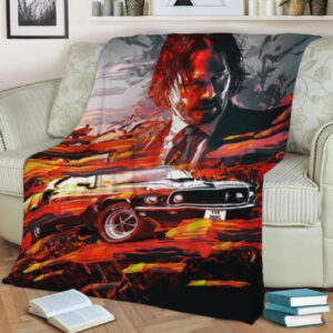 JOHN WICK ULTIMATUM FLEECE BLANKET GIFT FOR FAN