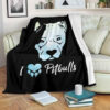 I LOVE PITBULLS FLEECE BLANKET GIFT FOR FAN
