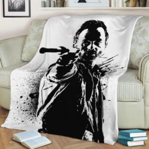 RICK GRIMES FLEECE BLANKET GIFT FOR FAN