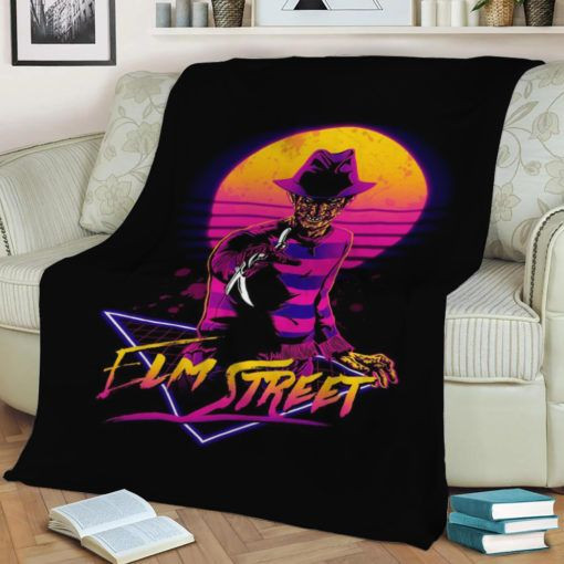 RETRO NIGHTMARE FLEECE BLANKET GIFT FOR FAN RETRO NIGHTMARE FLEECE BLANKET GIFT FOR FAN