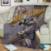 THE MANDALORIAN STAR WARS FLEECE BLANKET GIFT FOR FAN