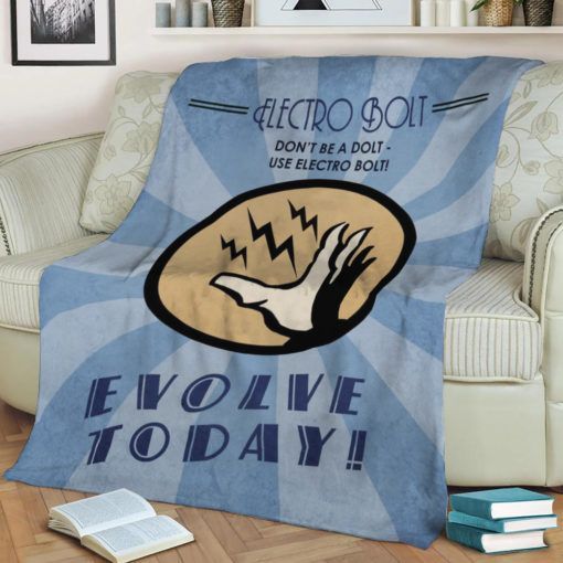 BIOSHOCK PLASMIDS ELECTRO BOLT BEST SELLER FLEECE BLANKET GIFT FOR FAN BIOSHOCK PLASMIDS ELECTRO BOLT BEST SELLER FLEECE BLANKET GIFT FOR FAN