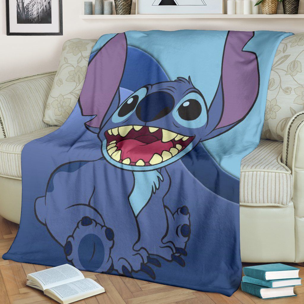 LILO AND STITCH DISNEY FLEECE BLANKET GIFT FOR FAN LILO AND STITCH DISNEY FLEECE BLANKET GIFT FOR FAN