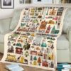 THE FOUR PARKS ICONS DISNEY CARTOON BEST SELLER FLEECE BLANKET GIFT FOR FAN