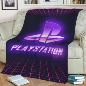 PLAYSTATION RETRO FLEECE BLANKET GIFT FOR FAN