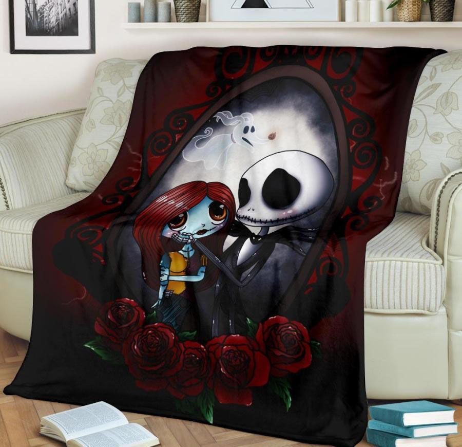 CUTE JACK SKELLINGTON AND SALLY LOVE NIGHTMARE BEFORE CHRISTMAS BEST SELLER FLEECE BLANKET GIFT FOR FAN CUTE JACK SKELLINGTON AND SALLY LOVE NIGHTMARE BEFORE CHRISTMAS BEST SELLER FLEECE BLANKET GIFT FOR FAN