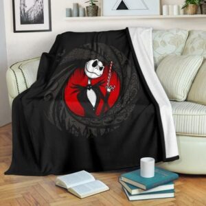 JACK SKELLINGTON PREMIUM FLEECE BLANKET GIFT FOR FAN