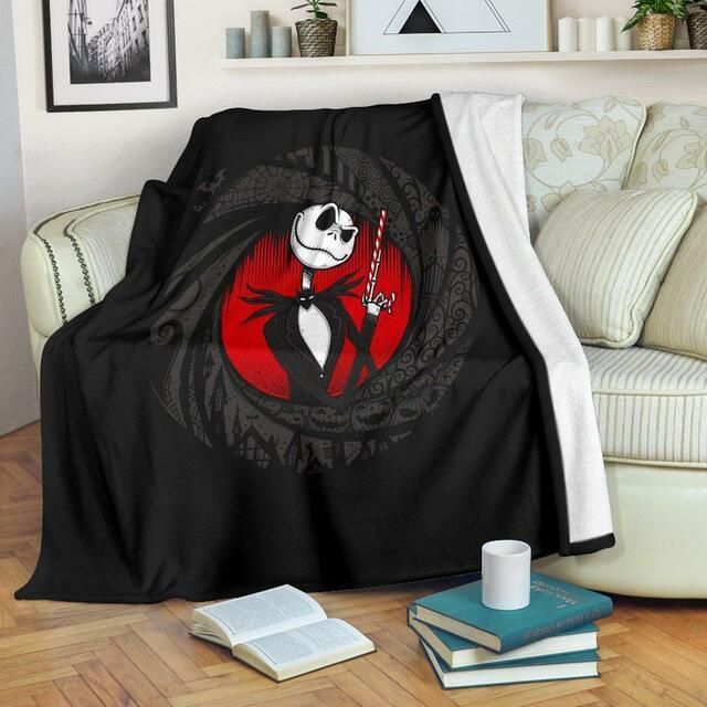 JACK SKELLINGTON PREMIUM FLEECE BLANKET GIFT FOR FAN JACK SKELLINGTON PREMIUM FLEECE BLANKET GIFT FOR FAN