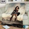 WONDER WOMAN DC FLEECE BLANKET GIFT FOR FAN