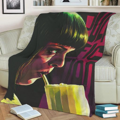 PULP FICTION FLEECE BLANKET GIFT FOR FAN PULP FICTION FLEECE BLANKET GIFT FOR FAN