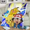PIKACHU POKEMON FLEECE BLANKET GIFT FOR FAN