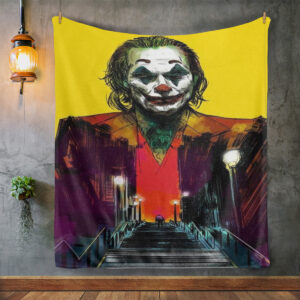 Joker Stairs Painting Art Fleece Blanket Gift For Fan