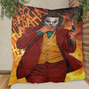 Cool Joker Smoker Guns Hahaha Christmas Gifts Lover Blanket
