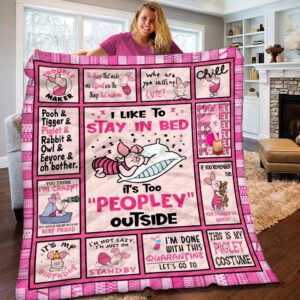 Disney Piglet I Like To Stay In Bed It’s To Peopley Outside Christmas Gift