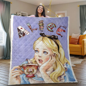 Alice In Wonderland Beautiful Blanket