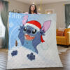 Stitch In The Snow Merry Christmas Blanket
