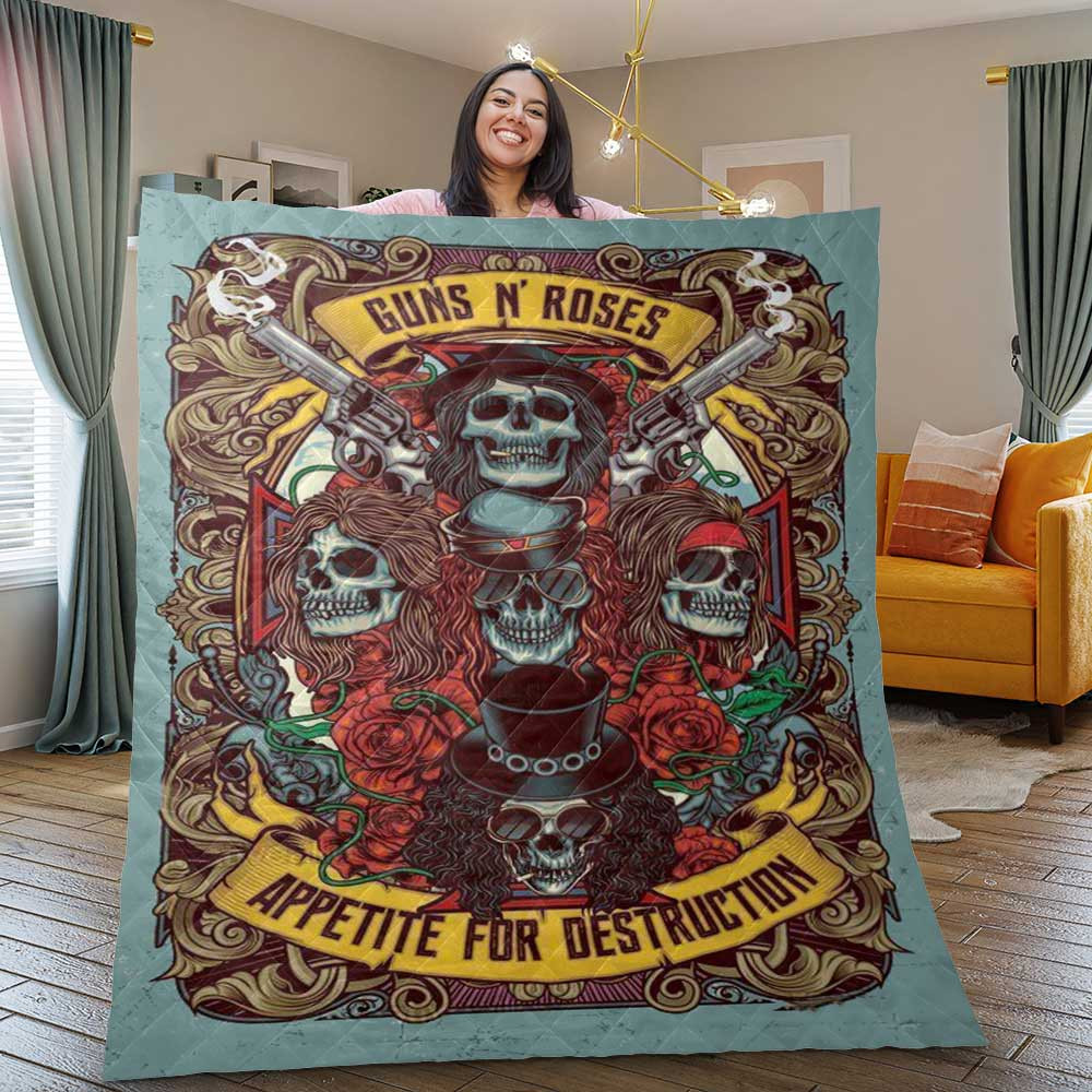 Guns N’ Roses Band Appetite for Destruction Christmas Gifts Lover Blanket Guns N’ Roses Band Appetite for Destruction Christmas Gifts Lover Blanket