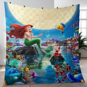 Ariel The Little Mermaid Disney Princess Christmas Gifts Lover Blanket