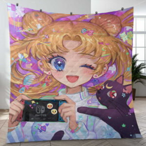 Lovely Sailor Moon TV Show Christmas Gifts Lover Blanket