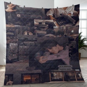 So Cute BTS Jungkook Thank You For The Memories Ver3 Gifts Lover Blanket