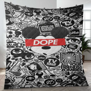 Mickey Mouse Dope Art Cartoon Christmas Gift Lover Blanket