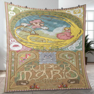 Super Mario World Vintage Game Christmas Gift Lover Blanket