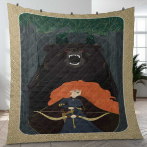 Disney Brave Pixar Animation Studios Cartoon Ver 2 Christmas Gift Lover Blanket
