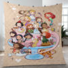 All Disney Princesses Chibi Christmas Gift Lover Blanket