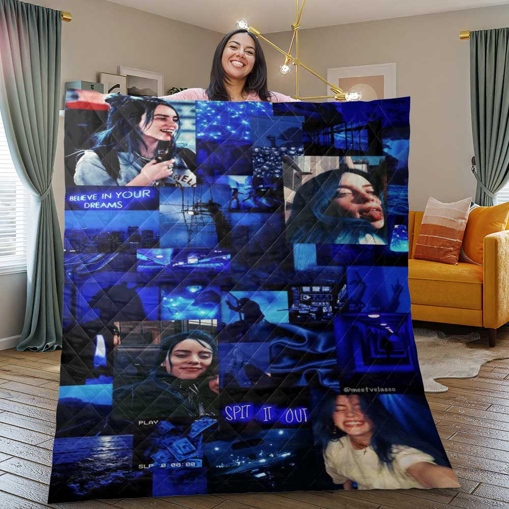 Billie Eilish Thank You For The Memories Ver2 Christmas Gift Lover Blanket Billie Eilish Thank You For The Memories Ver2 Christmas Gift Lover Blanket