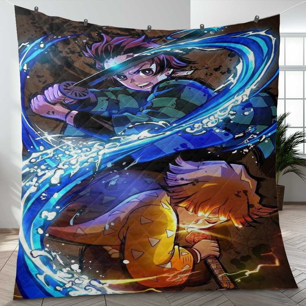 Kamado Tanjiro Manga Demon Slayer Kimetsu no Yaiba Christmas Gifts Lover Blanket Kamado Tanjiro Manga Demon Slayer Kimetsu no Yaiba Christmas Gifts Lover Blanket